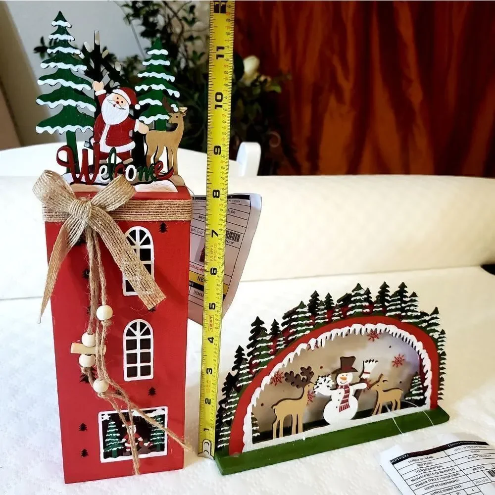 NWT Wooden Christmas Decor